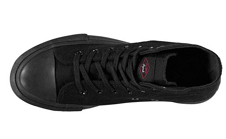 lee cooper canvas hi top shoes mens